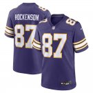 men's & kids Minnesota Vikings 87 T.J. Hockenson Jersey Purple Classic FUSE Limited Football Game