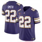 men's & kids Minnesota Vikings 22 Harrison Smith Jersey Purple C Patch Classic FUSE Football Game