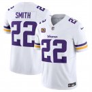 men's & kids Minnesota Vikings 22 Harrison Smith Jersey White C Patch FUSE Limited Football Game