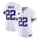 men's & kids Minnesota Vikings 22 Harrison Smith Jersey White Alternate C Patch FUSE Football Game