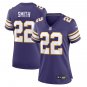 women's Minnesota Vikings 22 Harrison Smith Jersey Purple Classic FUSE Limited Football Team Game