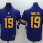 men's & kids Minnesota Vikings 19 Adam Thielen Jersey Purple Alternate Football Player Team Game