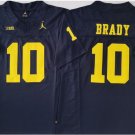 men's & youth Michigan Wolverines 10 Tom Brady Jersey Navy FUSE College Limited Football Game