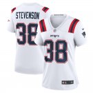 women's New England Patriots 38 Rhamondre Stevenson Jersey White FUSE Limited Football Player Game