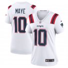 women's New England Patriots 10 Drake Maye Jersey White F.U.S.E. Limited Football Player Team Game