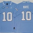 men's & youth North Carolina Tar Heels 10 Drake Maye Jersey Blue FUSE College Football Player Game
