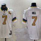 men's & kids New Orleans Saints 7 Taysom Hill Jersey White 2024 FUSE Limited Football Player Game