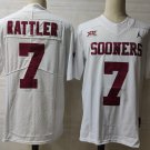 men's & youth Oklahoma Sooners 7 Spencer Rattler Jersey White College Limited Football Player Game