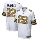 men's & kids New Orleans Saints 22 Rashid Shaheed Jersey White Alternate FUSE Limited Football Game