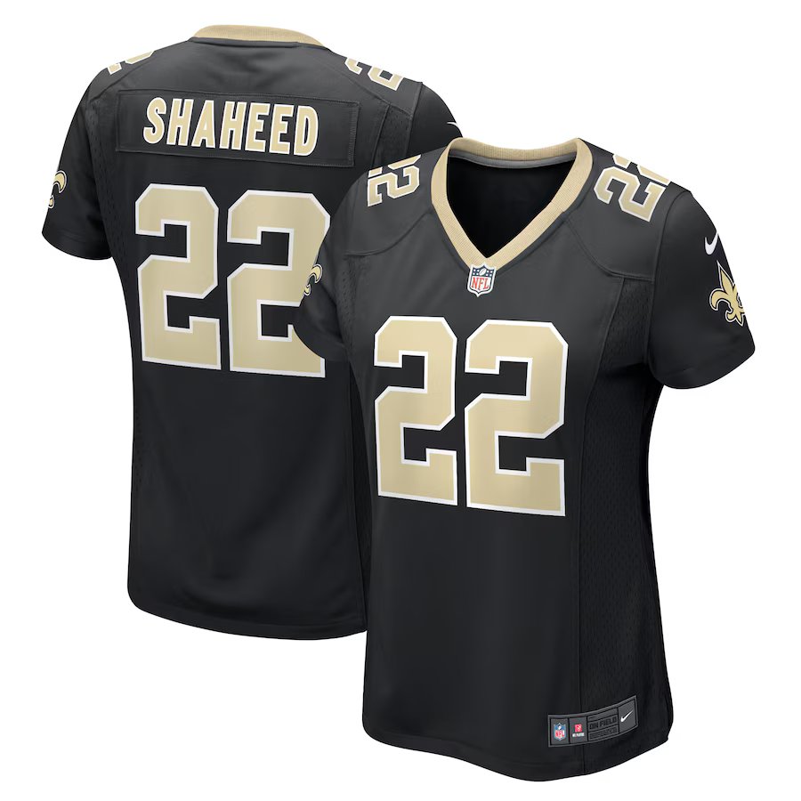 women's New Orleans Saints 22 Rashid Shaheed Jersey Black F.U.S.E. Limited Football Player Team Game