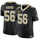 men's & kids New Orleans Saints 56 Demario Davis Jersey Black F.U.S.E. C Patch Limited Football Game