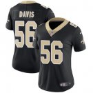 women's New Orleans Saints 56 Demario Davis Jersey Black Limited Football Player Team Game
