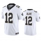 men's & kids New Orleans Saints 12 Chris Olave Jersey White FUSE Limited Football Player Team Game