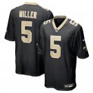 men's & kids New Orleans Saints 5 Kendre Miller Jersey Black FUSE Limited Football Player Team Game
