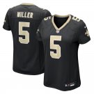 women's New Orleans Saints 5 Kendre Miller Jersey Black F.U.S.E. Limited Football Player Team Game