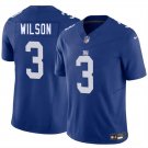 men's & kids New York Giants 3 Russell Wilson Jersey Blue FUSE Limited Football Player Team Game
