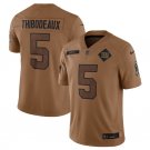 men's & youth New York Giants 5 Kayvon Thibodeaux Jersey 2023 Brown Salute To Service Football