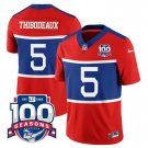 men's & kids New York Giants 5 Kayvon Thibodeaux Jersey Red 100th Season Patch FUSE Football Game