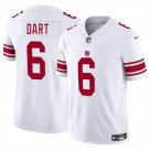 men's & kids New York Giants 6 Jaxson Dart Jersey White 2025 Draft FUSE Limited Football Player Game
