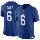men's & kids New York Giants 6 Jaxson Dart Jersey Blue 2025 Draft FUSE Limited Football Player Game