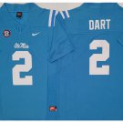 men's & youth Ole Miss Rebels 2 Jaxson Dart Jersey Blue FUSE College Football Limited Player Game