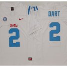 men's & youth Ole Miss Rebels 2 Jaxson Dart Jersey White FUSE College Football Limited Player Game