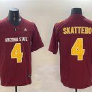 men's & youth Arizona State Sun Devils 4 Cam Skattebo Jersey Maroon College F.U.S.E. Football Game
