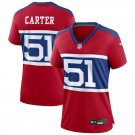 women's New York Giants 51 Abdul Carter Jersey Red 2025 Draft F.U.S.E. Limited Football Player Game