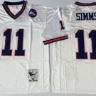 men's & youth New York Giants 11 Phil Simms Jersey White Throwback M&N Football Retired Player