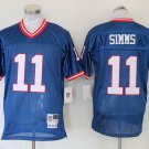 men's & youth New York Giants 11 Phil Simms Jersey Blue Throwback M&N Football Retired Player