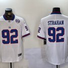 men's & kids New York Giants 92 Michael Strahan Jersey White with Patch Limited Football Retired