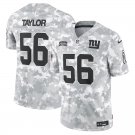 men's & youth New York Giants 56 Lawrence Taylor Jersey Arctic 2024 Salute To Service FUSE Football
