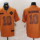 men's & youth New York Giants 10 Eli Manning Jersey 2023 Brown Salute To Service Limited Football