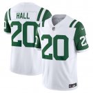 men's & kids New York Jets 20 Breece Hall Jersey White Classic Alternate FUSE Football Player Game