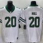 men's & kids New York Jets 20 Breece Hall Jersey White FUSE Limited Football Player Team Game