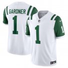 men's & kids New York Jets 1 Sauce Gardner Jersey White Classic Alternate FUSE Football Player Game