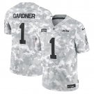 men's & youth New York Giants 1 Sauce Gardner Jersey Arctic 2024 Salute To Service FUSE Football