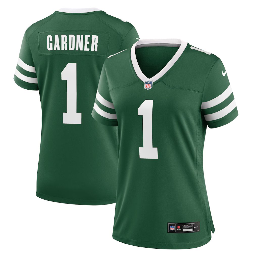 women's New York Jets 1 Sauce Gardner Jersey Green F.U.S.E. Limited Football Player Team Game