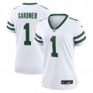 women's New York Jets 1 Sauce Gardner Jersey White F.U.S.E. Limited Football Player Team Game