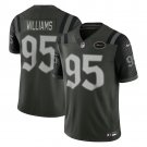 men's & kids New York Jets 95 Quinnen Williams Jersey Black 2025 Rivalries Collection Football Game