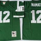 men's & youth New York Jets 12 Joe Namath Jersey Green Throwback M&N Football Retired Player