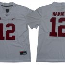 men's & youth Alabama Crimson Tide 12 Joe Namath Jersey White College Limited Football Retired