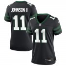 women's New York Jets 11 Jermaine Johnson II Jersey Black F.U.S.E. Limited Football Player Team Game