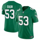 men's & kids Philadelphia Eagles 53 Zack Baun Jersey Green Alternate F.U.S.E. Limited Football Game