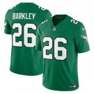 men's & kids Philadelphia Eagles 26 Saquon Barkley Jersey Green Alternate FUSE Limited Football Game