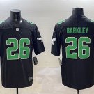 men's & youth Philadelphia Eagles 26 Saquon Barkley Jersey Black Throwback Limited Football Game