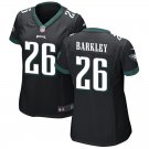 women's Philadelphia Eagles 26 Saquon Barkley Jersey Black FUSE Limited Football Player Team Game