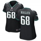 women's Philadelphia Eagles 68 Jordan Mailata Jersey Black FUSE Limited Football Player Team Game