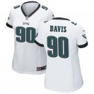 women's Philadelphia Eagles 90 Jordan Davis Jersey White F.U.S.E. Limited Football Player Team Game