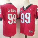 men's & youth Georgia Bulldogs 99 Jordan Davis Jersey Red College Limited Football Player Game